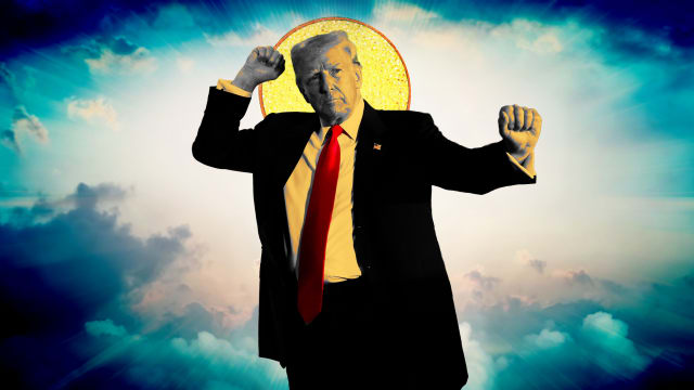 A photo illustration of former President Donald Trump.
