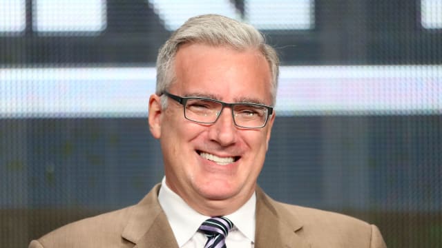 Keith Olbermann speaks at an ESPN event.