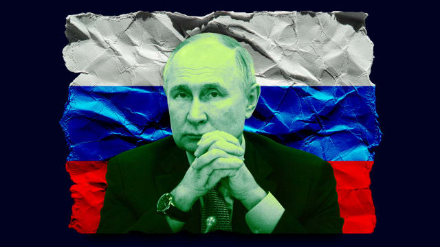A photo illustration of Russian President Vladimir Putin.