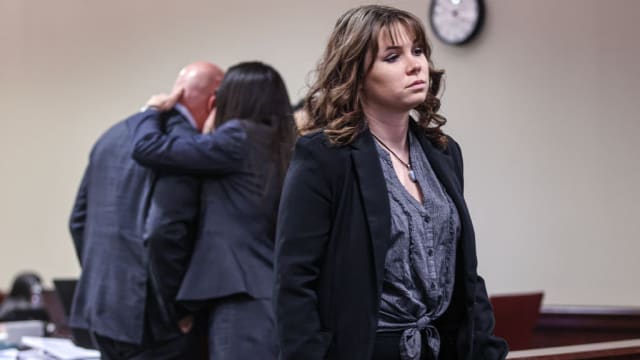 A photo of Hannah Gutierrez-Reed during her trial in New Mexico.