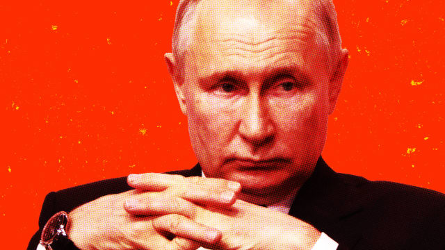 A photo illustration of Russian President Vladimir Putin.