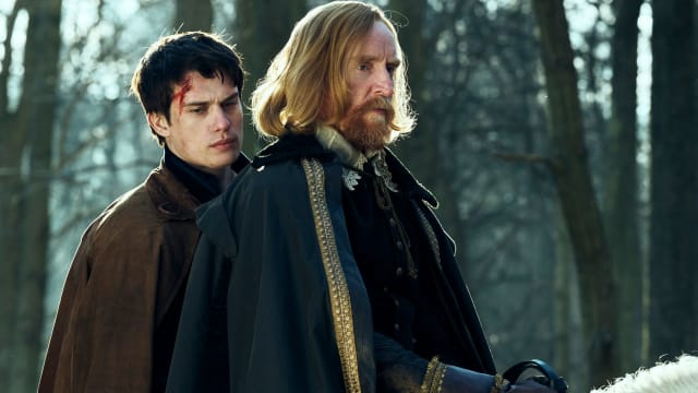A photo including Nicholas Galitzine and Tony Curran in the series Mary & George on Starz