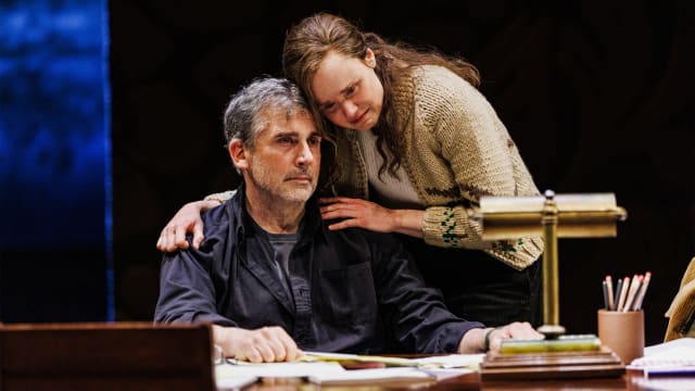 Steve Carell and Alison Pill in 'Uncle Vanya.'
