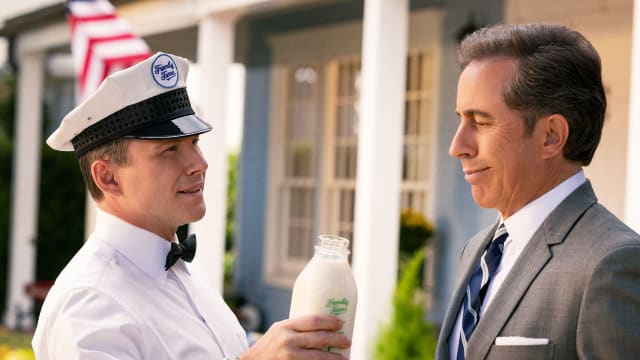 A photo including Christian Slater and Jerry Seinfeld in the film Unfrosted