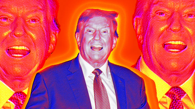 A photo illustation of former President Donald Trump.