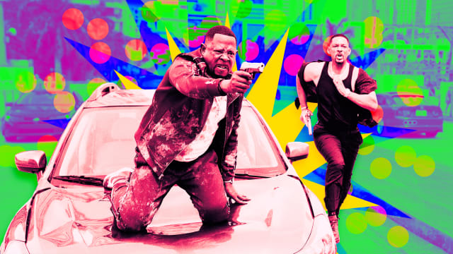A photo illustration of Martin Lawrence and Will Smith in Bad Boys: Ride or Die.