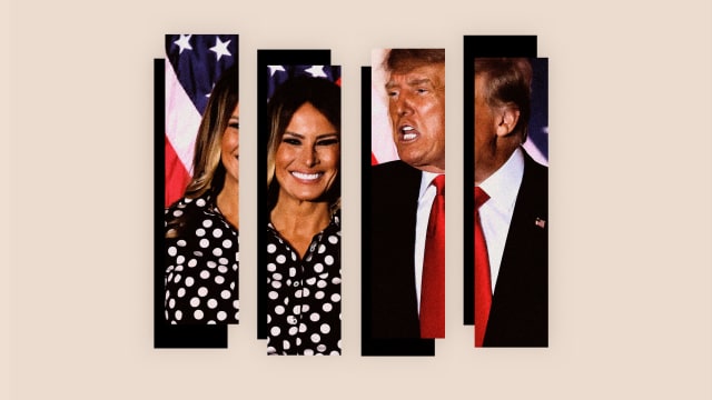 A photo illustration showing Donald Trump and Melania Trump.