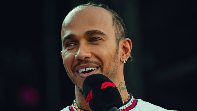 A photo of Lewis Hamilton smiling
