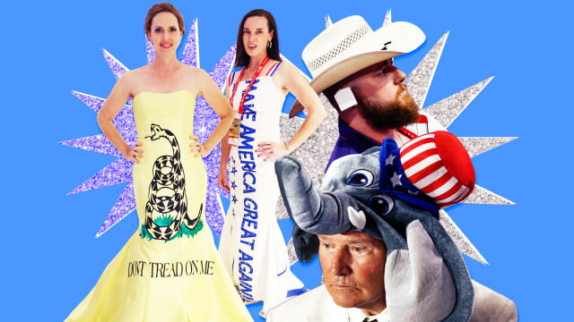 Photo illustration of fashion at the RNC