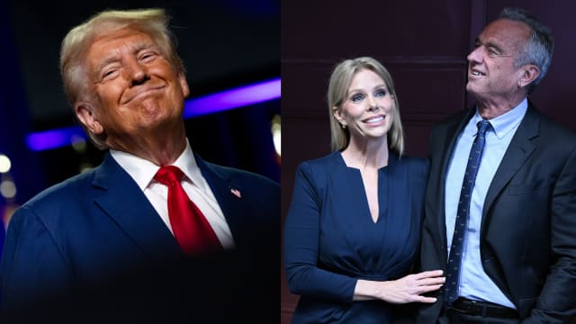 Donald Trump, Cheryl Hines and RFK Jr.