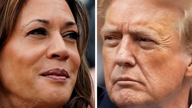 Vice President Kamala Harris and former President Donald Trump. 