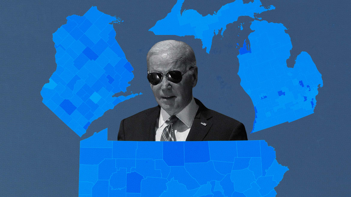 Biden’s Biggest 2024 Battle Is to Keep the ‘Blue Wall’ Intact