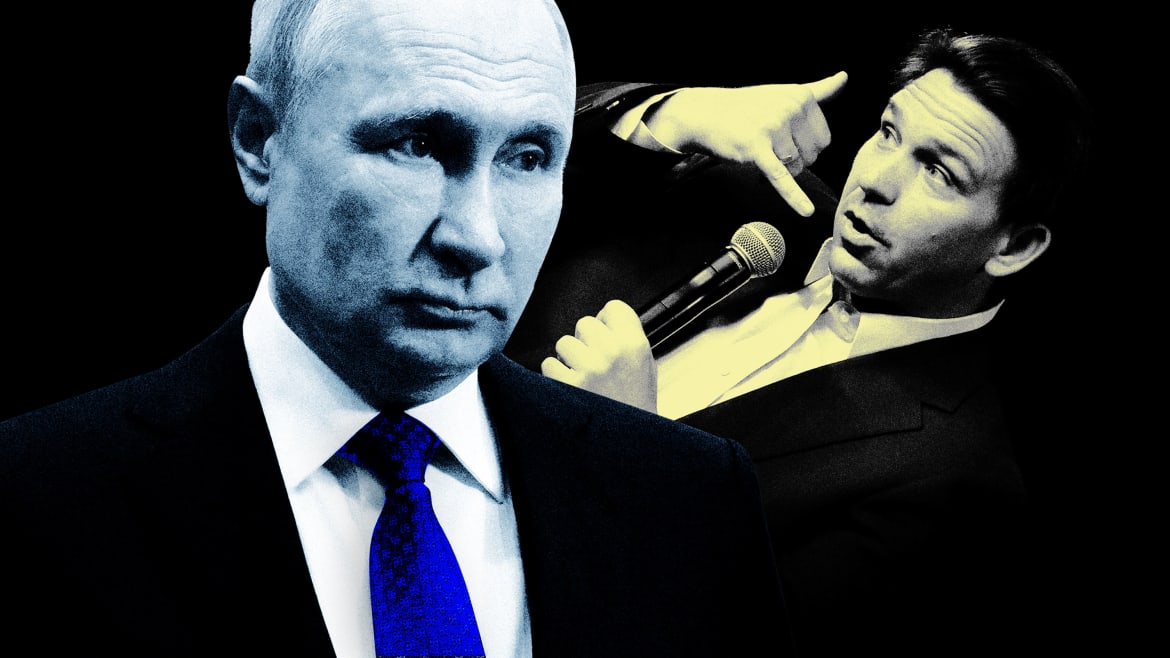 DeSantis’ Ukraine Comments Show He’s Playing for the Pro-Putin Wing of the GOP