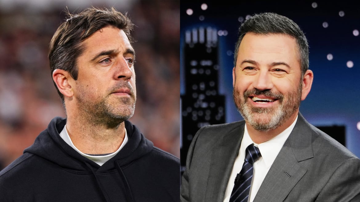 Jimmy Kimmel Fires Back at Aaron Rodgers for Baseless Epstein List Swipe
