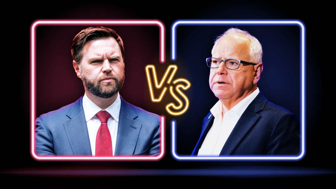 Tim Walz vs. J.D. Vance: the Battle of the Veeps—and Vibes—Is On