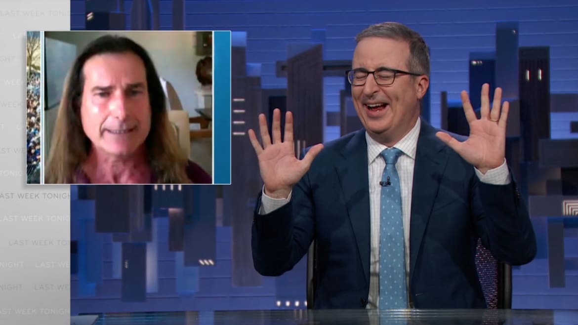 John Oliver Calls Out Absolute Worst Celeb Take on Israel-Hamas