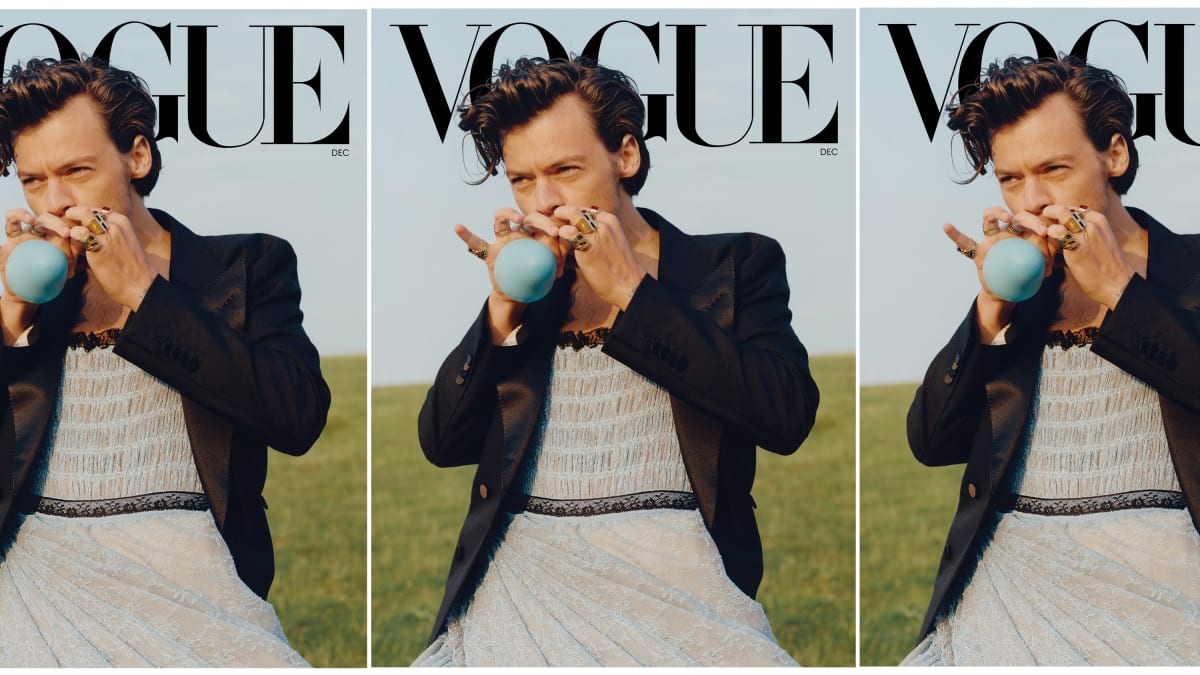 Harry Styles is 1st man to be on a Vogue cover solo
