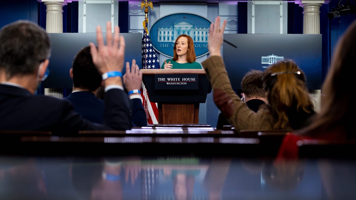 White House reporters say the Biden team wants to ask their questions in advance
