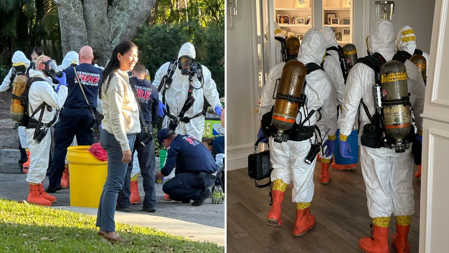 Hazmat teams spotted at Don Jr.'s Florida home after white powder found