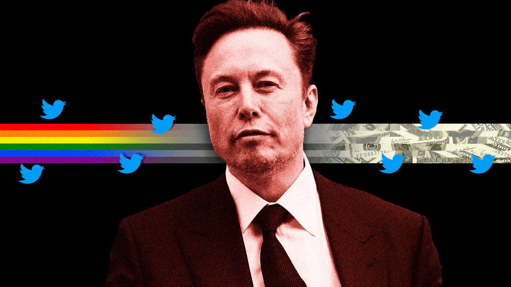 Elon Musk, head of Twitter, promised it wouldn’t become a hellhole but anti-LGBT hate has increased on the platform.