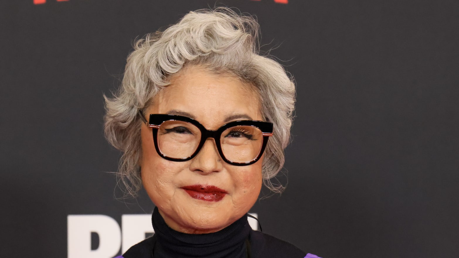 Patti Yasutake on the red carpet for the premiere of Netflix's "Beef."