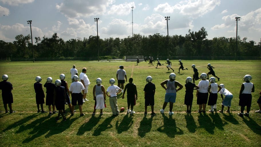 High School football players.