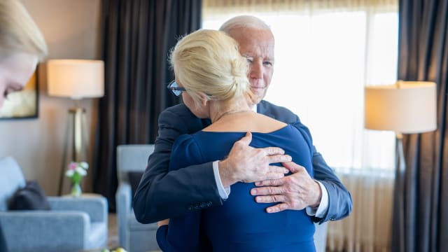 President Joe Biden met with Yulia Navalnaya and her daughter Dasha to express condolences for the late Alexei Navalny on Feb. 22, 2024. 