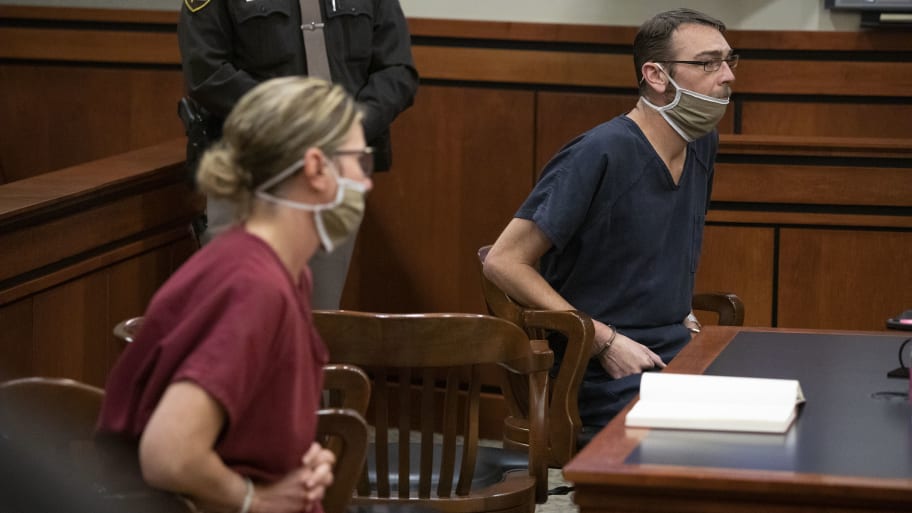 Jennifer and James Crumbley in court.