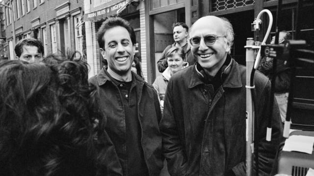 Jerry Seinfeld and Larry David 
