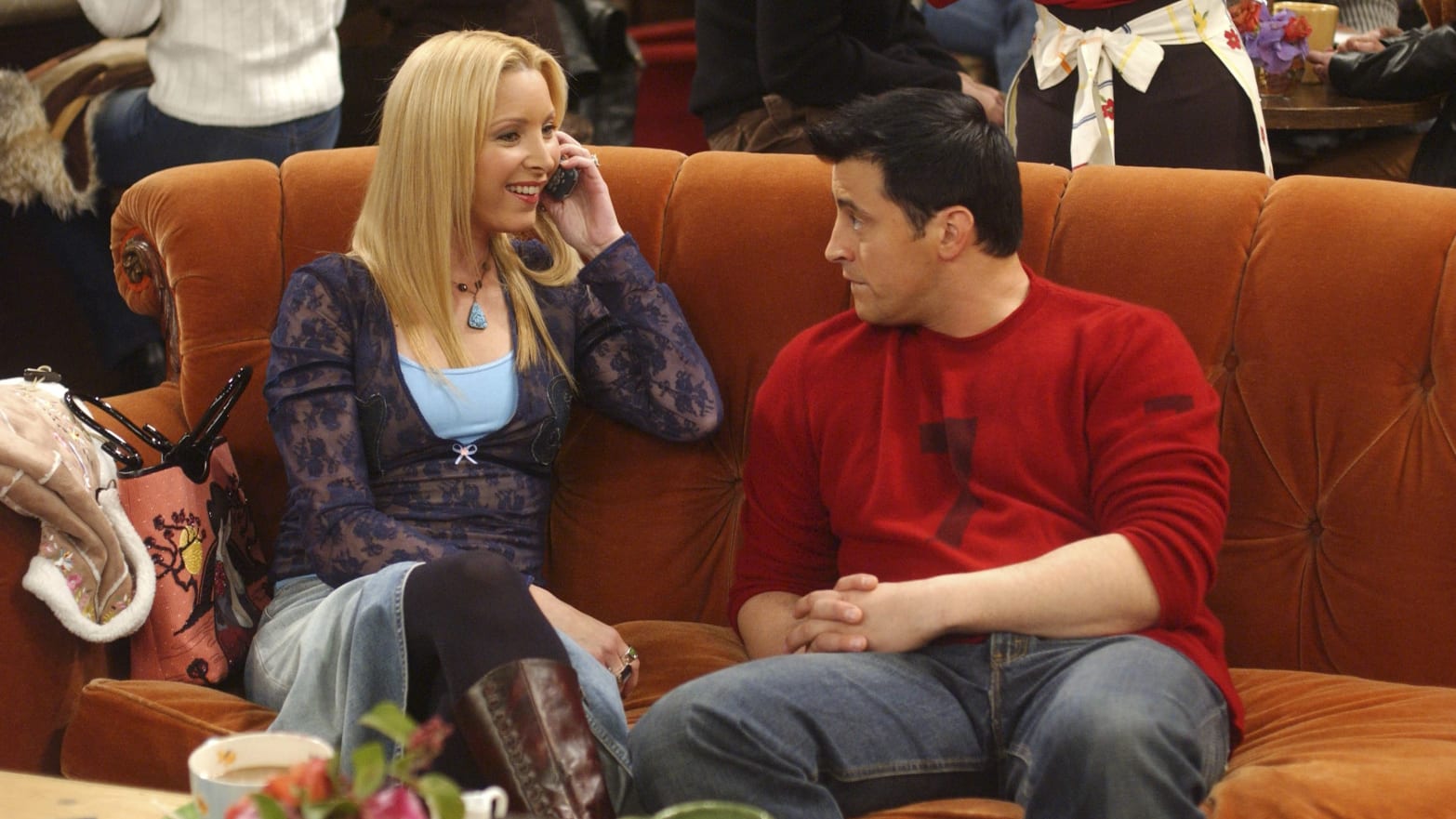 Lisa Kudrow as Phoebe Buffay, Matt LeBlanc as Joey Tribbiani