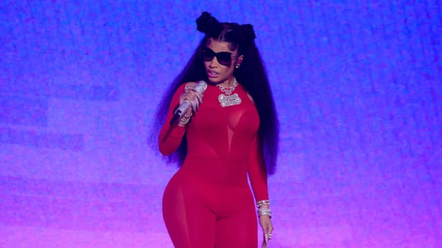 Nicki Minaj performs during the 2023 MTV Video Music Awards.