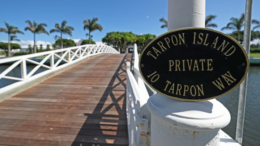 Exterior of 10 Tarpon Isle in Palm Beach, Florida