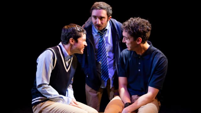 Andrea Abello, Will Dagger, and Yaron Lotan in "you don't have to do anything."