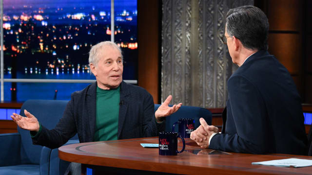 The Late Show with Stephen Colbert and guest Paul Simon