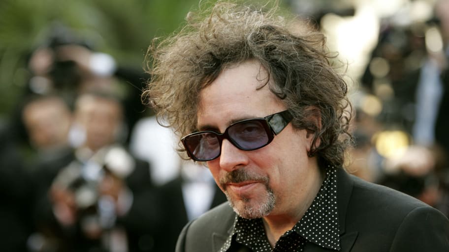"U.S. film director Tim Burton arrives for the world premiere of U.S. director Ron Howard's out of competition film 'The Da Vinci Code'.