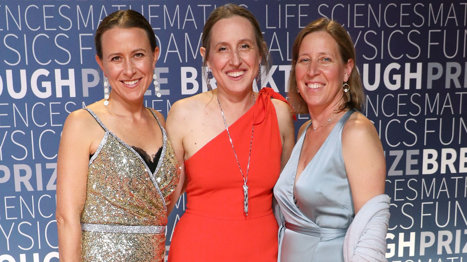 Susan Wojcicki, right, with her sisters Anne Wojcicki, left, and Janet Wojcicki, center