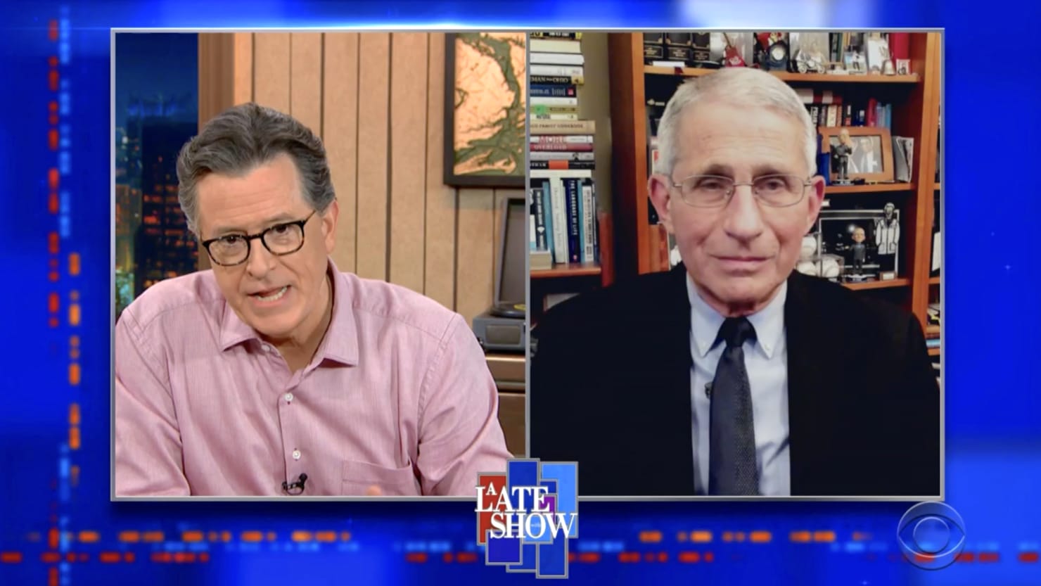 Dr. Fauci tells Stephen Colbert, “Everything has changed under Biden.”