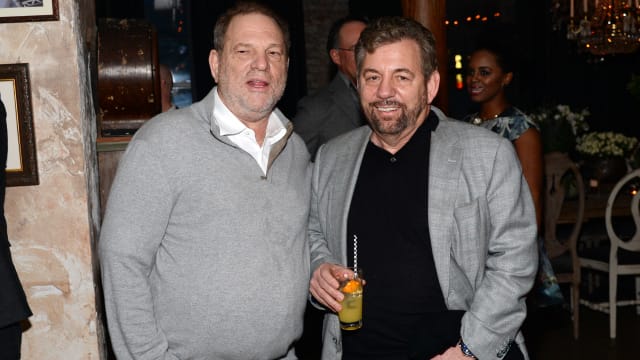 A photo of Harvey Weinstein and James Dolan together.