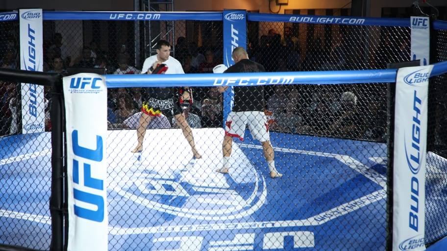 A general view of atmosphere is seen at the Bud Light Hotel for the UFC Exhibition presented by Bud Light Hotel at Doubletree Surfcomber Hotel.