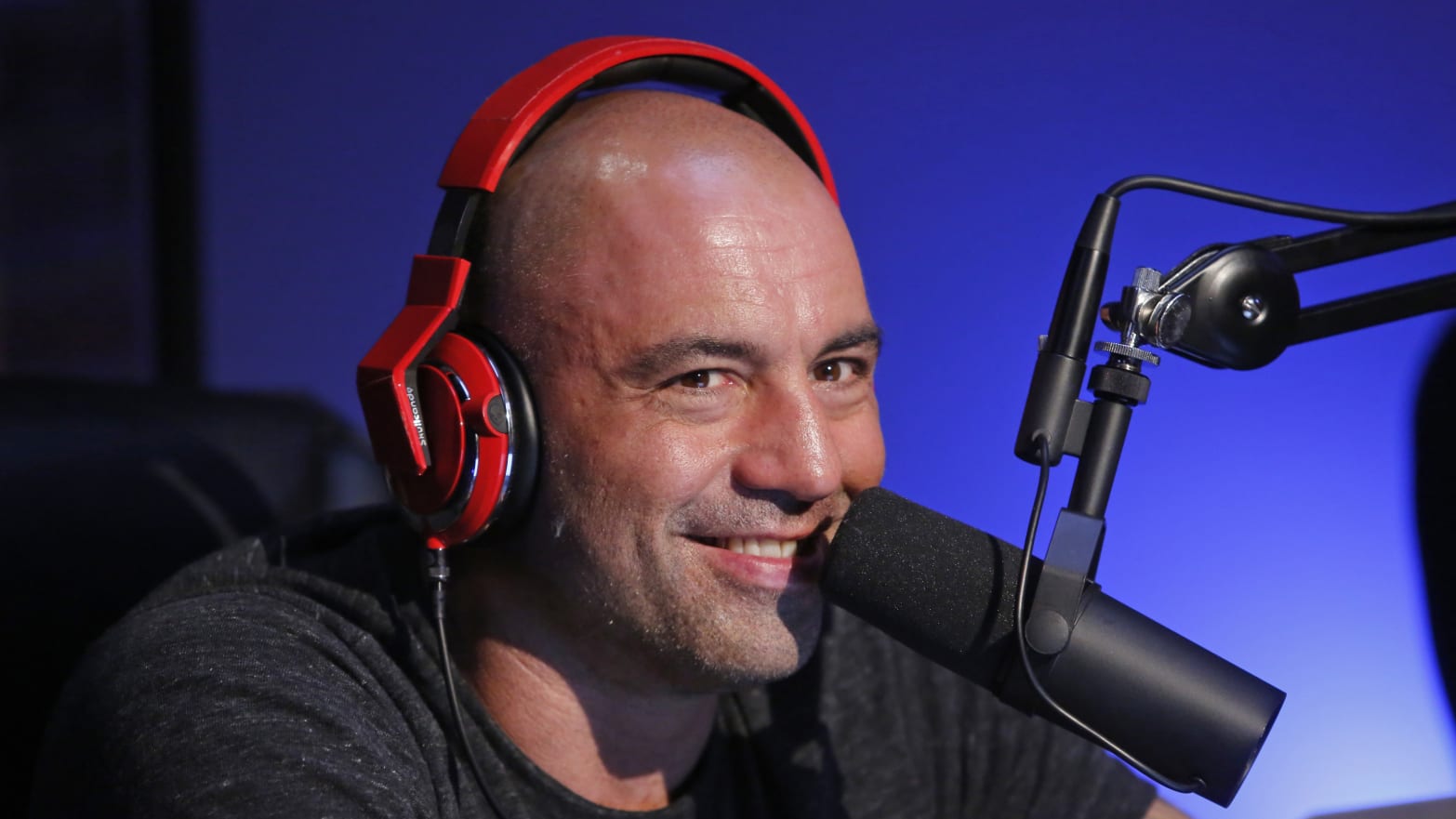 JOE ROGAN QUESTIONS EVERYTHING -- Joe Rogan in his podcasting studio.