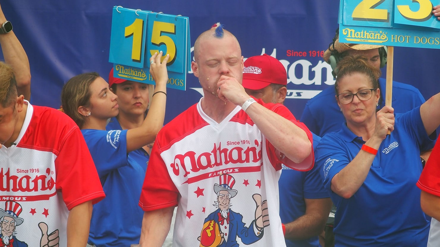 Nick Wehry, fourth in Nathan’s Famous Hot Dog Contest, denies cheating rumors