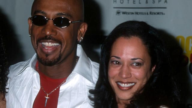 Montel Williams and Kamala Harris