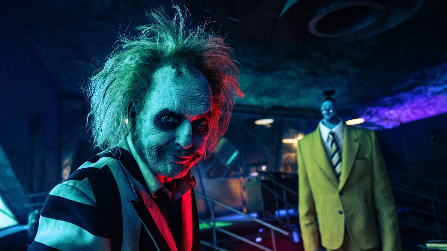 Michael Keaton as Beetlejuice in Beetlejuice Beetlejuice.