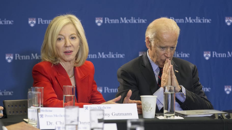 Vice president Joe Biden launches his \"Moon Shot\" mission to cure cancer with a tour of the University of Pennsylvania's Abramson Cancer Center and a roundtable conversation with researchers there on Friday, Jan. 15, 2016.