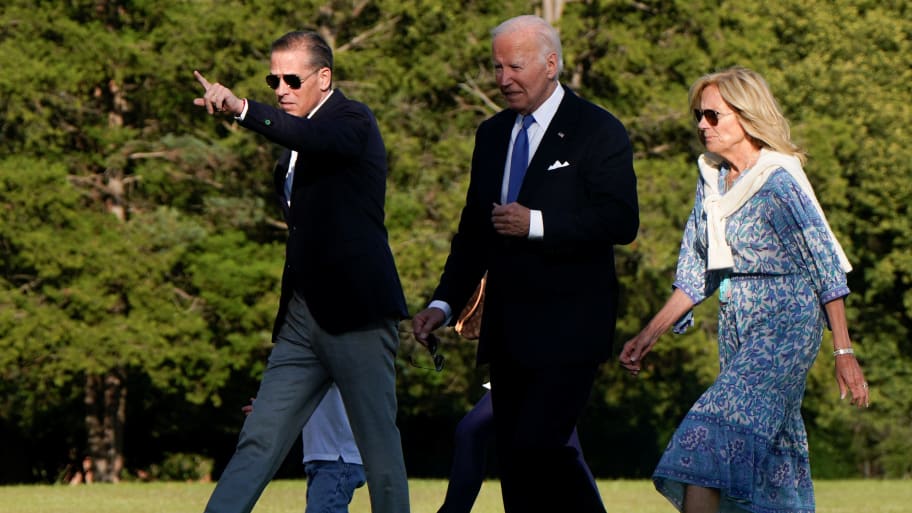 President Joe Biden, his son Hunter Biden and first lady Jill Biden 