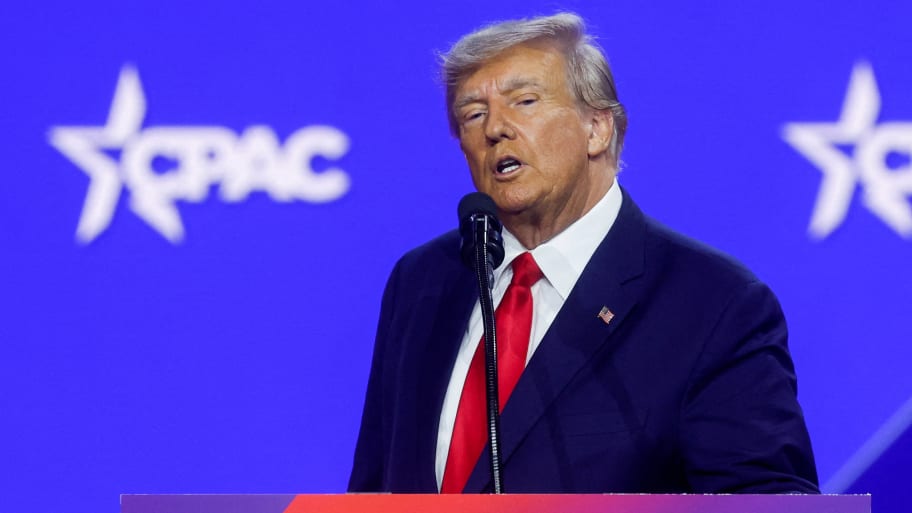 Donald Trump attends the Conservative Political Action Conference (CPAC) at Gaylord National Convention Center in National Harbor, Maryland, March 4, 2023.