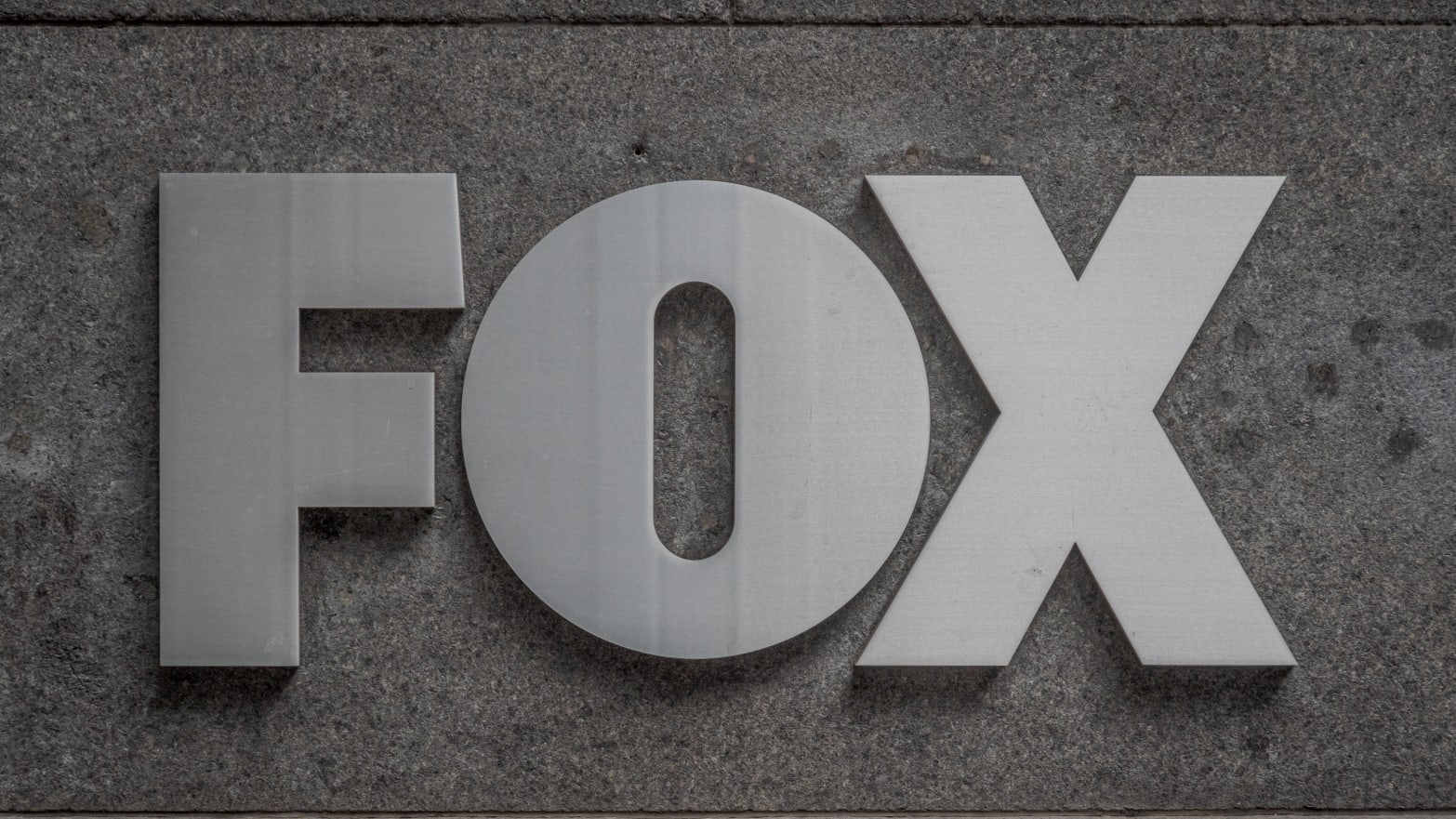 Fox logo on New York City headquarters. 