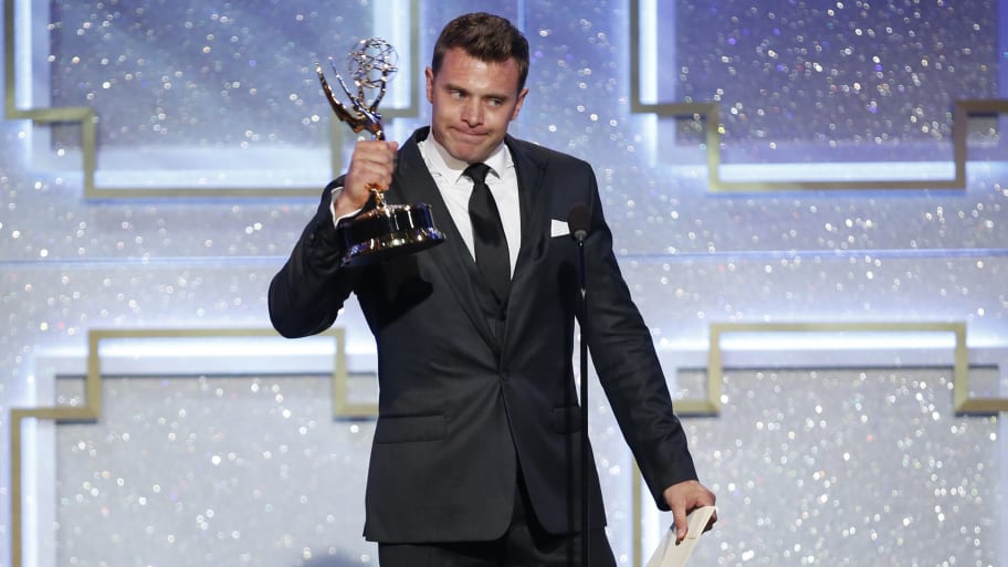 Billy Miller accepts the award for outstanding lead actor in a drama series in 2014