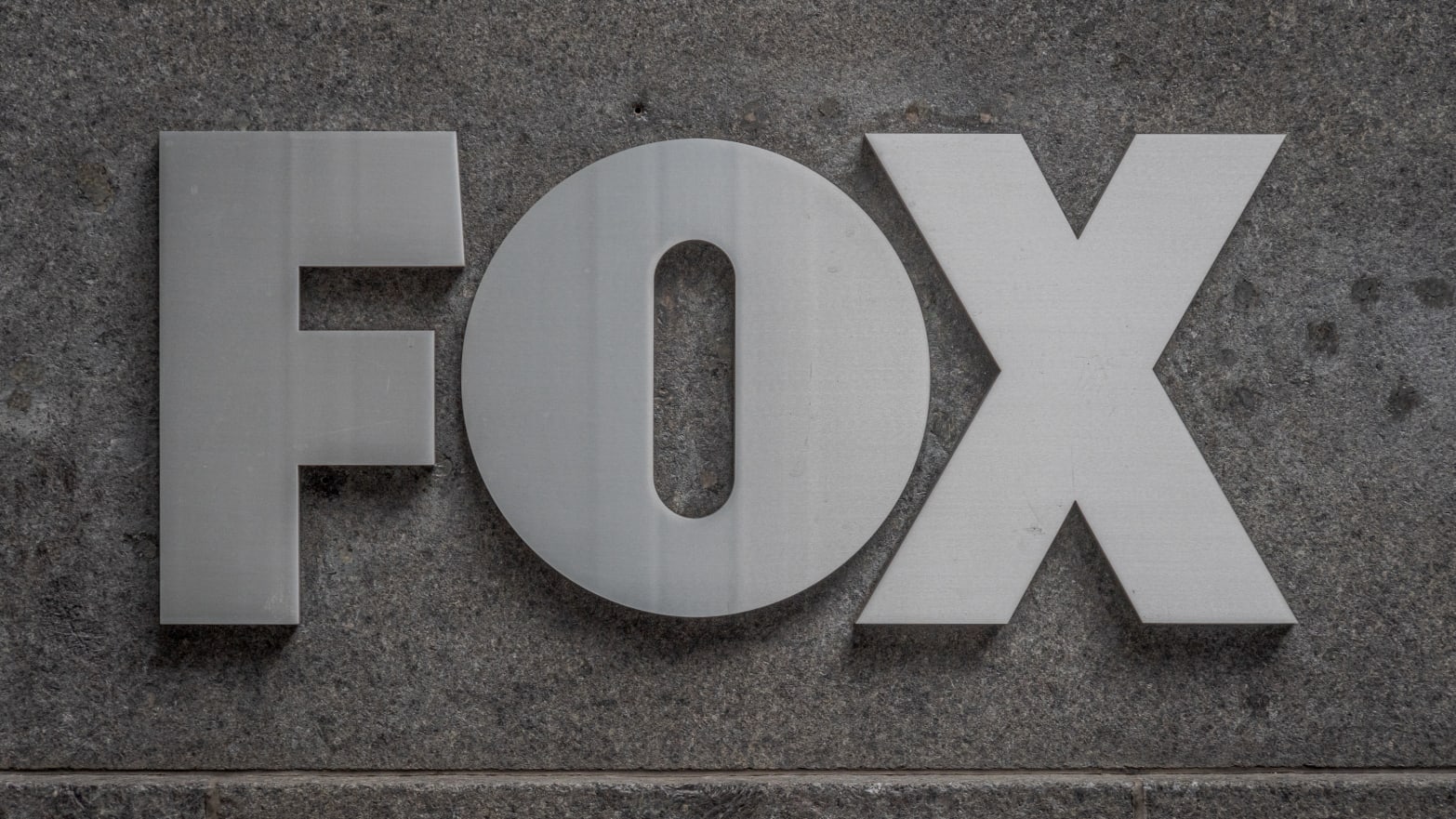 Plaque at the main entrance to the FOX News Headquarters at NewsCorp Building in Manhattan.