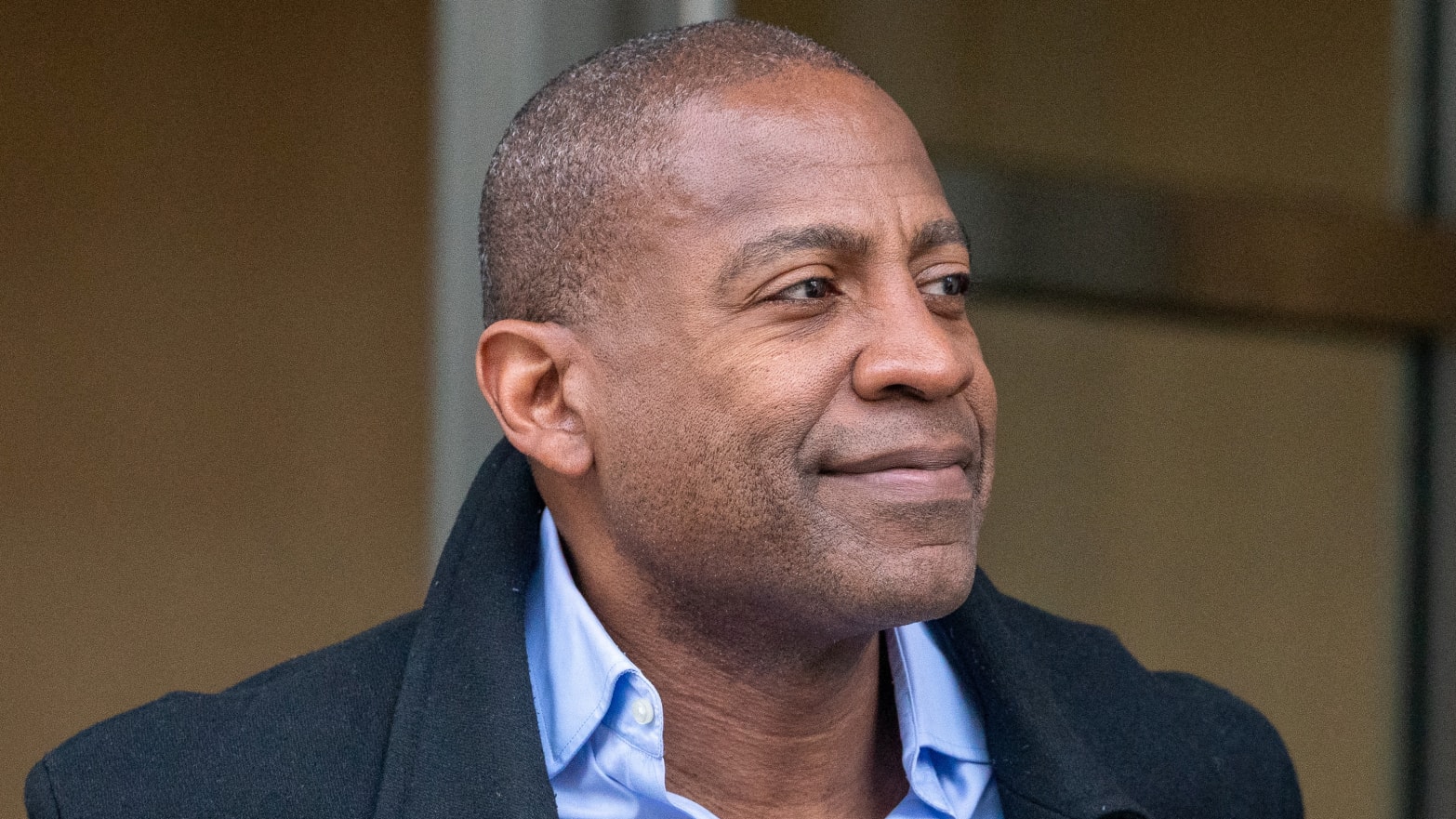 Carlos Watson, CEO of Ozy Media, departs court in February 2023.